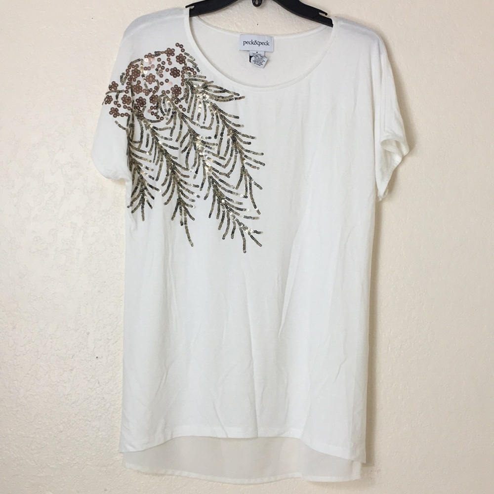 Peck & Peck white blouse